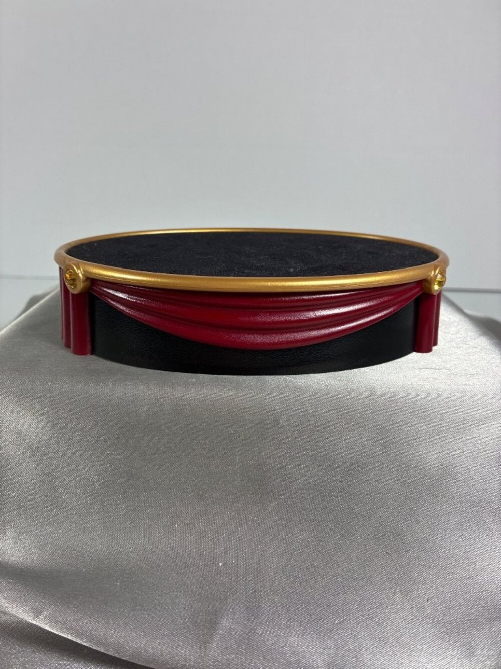 Mini Theater Display Stand Red Curtain Collectible Figure Pedestal Display Base - Picture 1 of 10